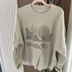 Billabong Beige Graphic Sweatshirt